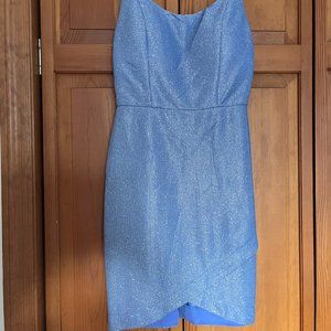 Homecoming/Prom Glitter Dress with Wrapped Bottom